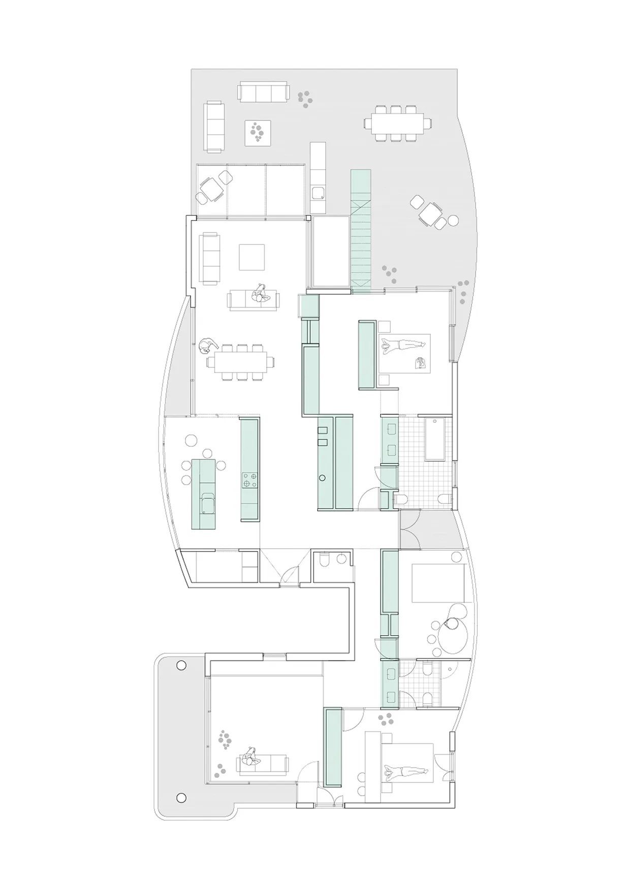 Casa CPL, planta azul